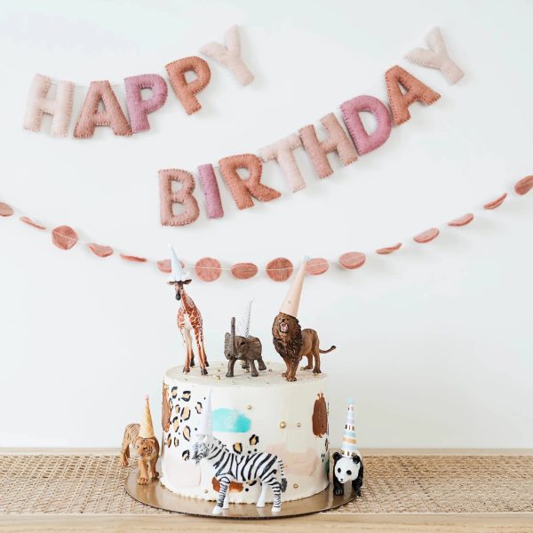 Happy Birthday Felt Letter Garland - Image 4