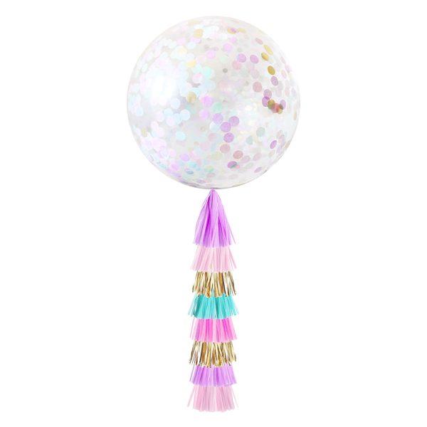 Giant Confetti Balloon & Tassel - Image 7