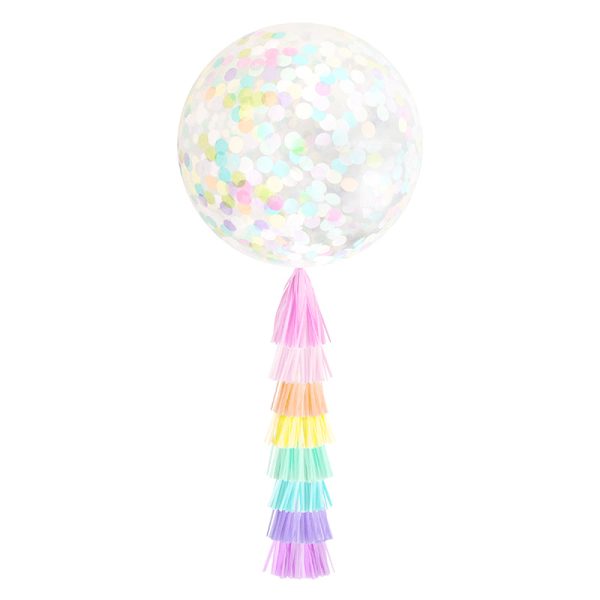 Giant Confetti Balloon & Tassel - Image 2