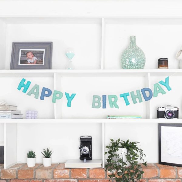 Happy Birthday Felt Letter Garland - Image 3