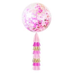 Giant Confetti Balloon & Tassel