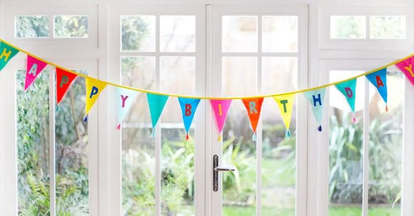 Rainbow Happy Birthday Garland - Image 5