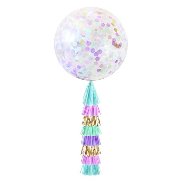 Giant Confetti Balloon & Tassel - Image 3