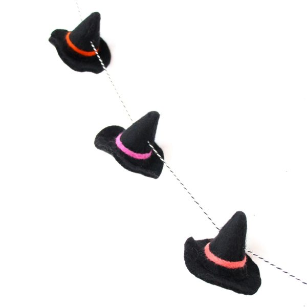 Witch Hat Halloween Felt Garland - Image 2